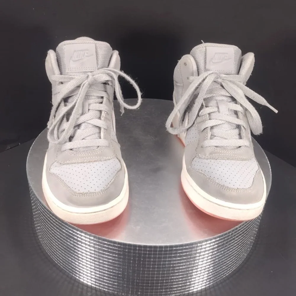 Nike Light Gray High-Top Sneakers